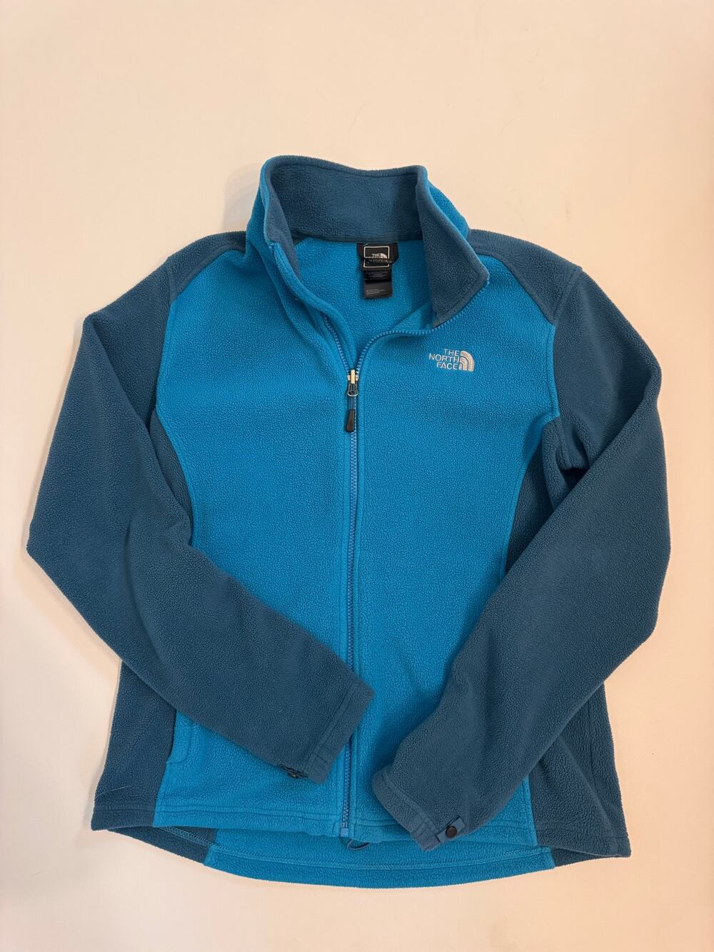 The North Face Women's Khumbu Fleece Jacket Full Zip Blue Size L